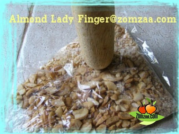 วิธีทำAlmond Lady Finger  (อัลมอนด์เลดี้ฟิงเกอร์)ขั้นตอนที่ 03