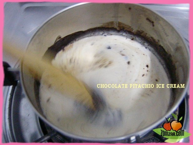 วิธีทำCHOCOLATE  PITACHIO ICE CREAMขั้นตอนที่ 42