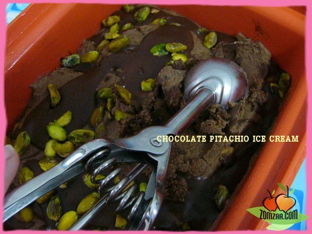 วิธีทำCHOCOLATE  PITACHIO ICE CREAMขั้นตอนที่ 68