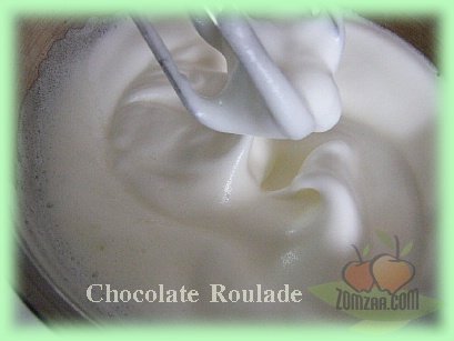 วิธีทำChocolate Roulade  (ช็อคโกแล็ตม้วน)ขั้นตอนที่ 19