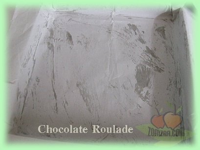 วิธีทำChocolate Roulade  (ช็อคโกแล็ตม้วน)ขั้นตอนที่ 02
