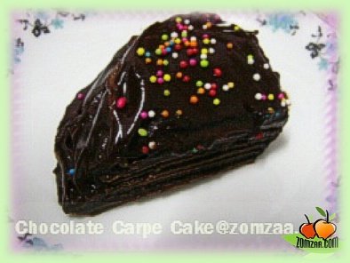 วิธีทำChocolate Crepe Cake (ช็อคหน้านิ่มแก้ขัดแบบไม่มีเตาอบ)ขั้นตอนที่ 27