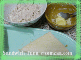 วิธีทำแซนวิสทูน่า Sandwich Tuna (ง๊าย ง่าย) และการห่อแซนวิส (แบบส้มซ่า)ขั้นตอนที่ 10