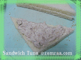 วิธีทำแซนวิสทูน่า Sandwich Tuna (ง๊าย ง่าย) และการห่อแซนวิส (แบบส้มซ่า)ขั้นตอนที่ 12