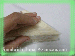 วิธีทำแซนวิสทูน่า Sandwich Tuna (ง๊าย ง่าย) และการห่อแซนวิส (แบบส้มซ่า)ขั้นตอนที่ 23