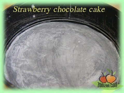 วิธีทำStrawberry  Chocolate Cakeขั้นตอนที่ 02
