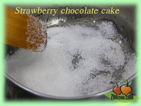วิธีทำStrawberry  Chocolate Cakeขั้นตอนที่ 28