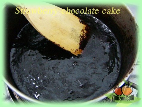วิธีทำStrawberry  Chocolate Cakeขั้นตอนที่ 04
