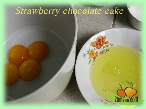 วิธีทำStrawberry  Chocolate Cakeขั้นตอนที่ 05